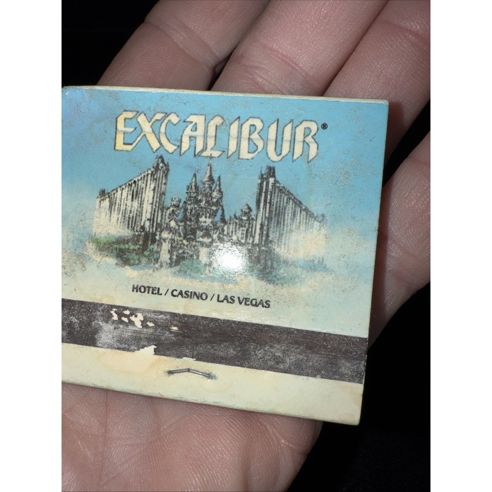 Vintage Excalibur Hotel Casino Las Vegas Matchbook Matches Advertising 5048 - Picture 2 of 6